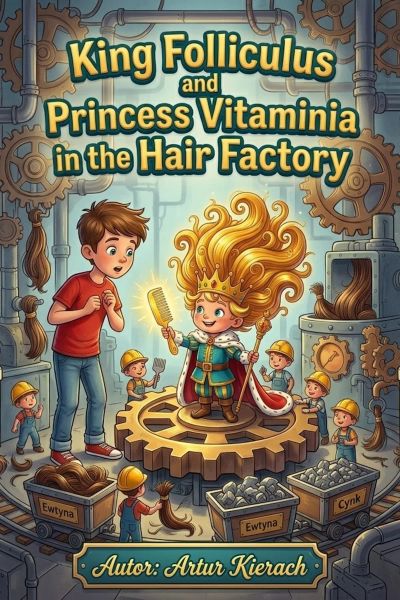 King Folliculus and Princess Vitaminia in the Hair Factory