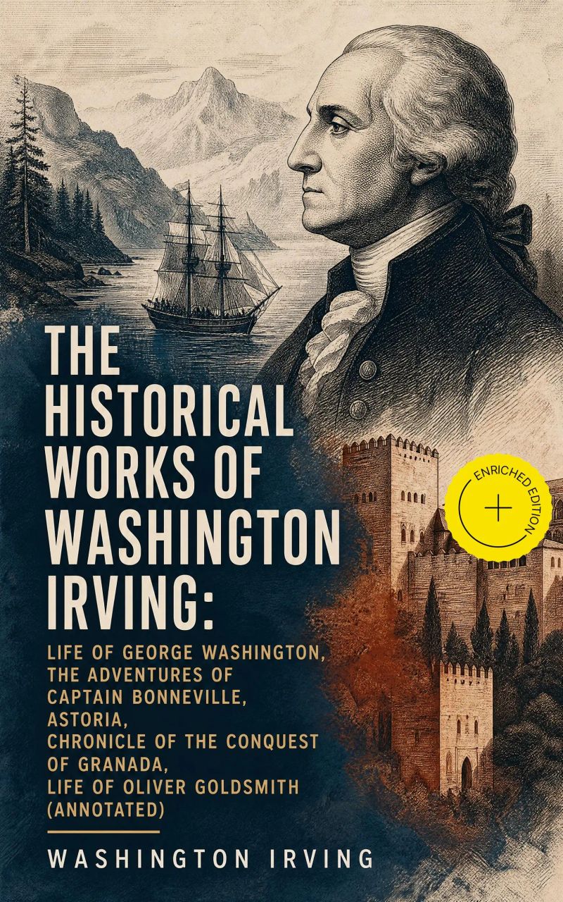 The Historical Works of Washington Irving: Life of George Washington, The Adventures of Captain Bonneville, Astoria, Chronicle of the Conquest of Granada, Life of Oliver Goldsmith (Annotated)