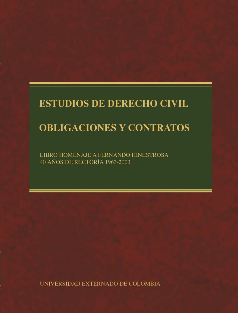 Estudios de Derecho Civil: obligaciones y contratos, tomos II