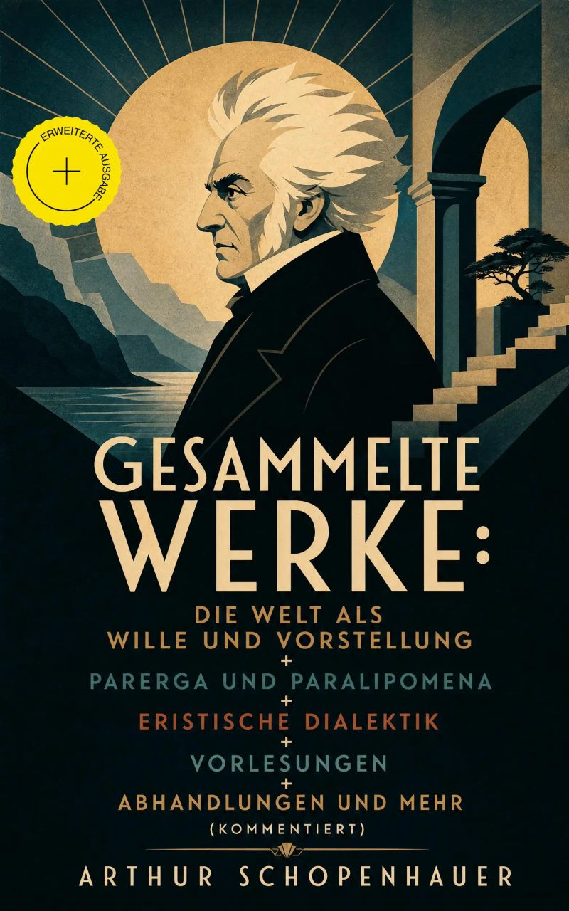 Gesammelte Werke: Die Welt als Wille und Vorstellung + Parerga und Paralipomena + Eristische Dialektik + Vorlesungen + Abhandlungen und mehr (Kommentiert)