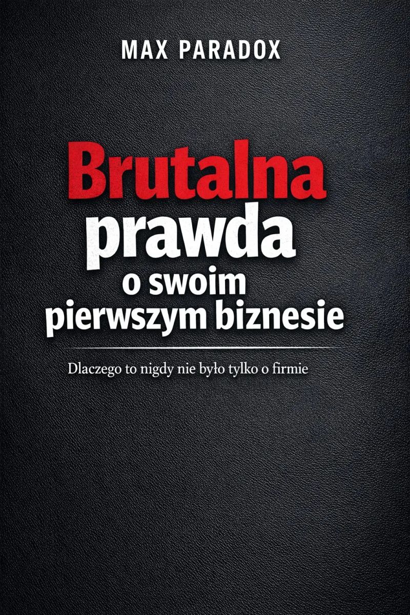 Brutalna prawda o pierwszym biznesie - Dlaczego to nigdy nie było tylko o firmie