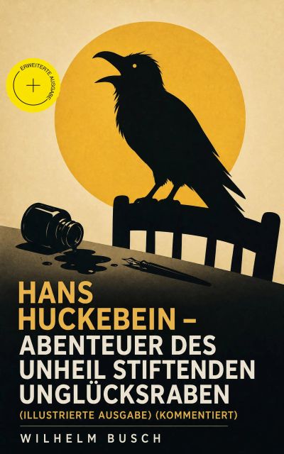 Hans Huckebein - Abenteuer des Unheil stiftenden Unglücksraben (Illustrierte Ausgabe) (Kommentiert)