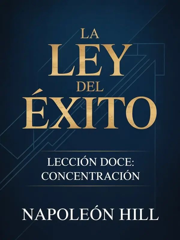 LA LEY DEL ÉXITO Lección doce: CONCENTRACIÓN (traducido)