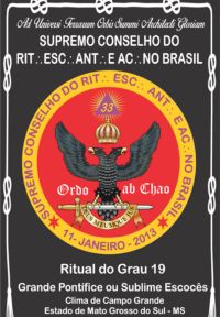 Ritual Do Grau 19 Grande Pontífice Ou Sublime Escocês