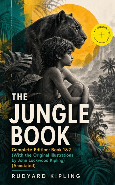 THE JUNGLE BOOK – Complete Edition: Book 1&2 (With the Original Illustrations by John Lockwood Kipling) (Annotated)