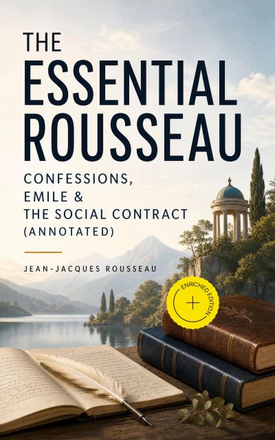 The Essential Rousseau: Confessions, Emile & The Social Contract (Annotated)