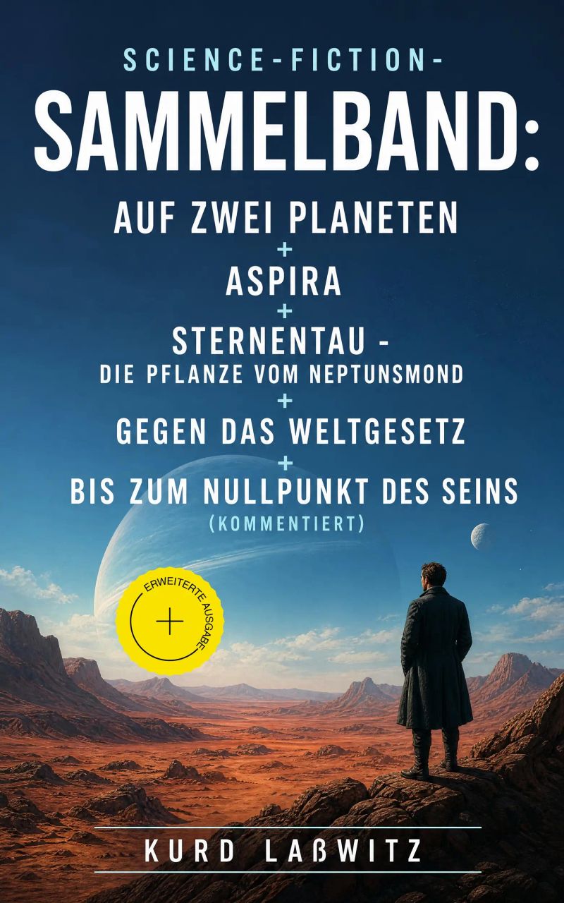 Science-Fiction- Sammelband: Auf zwei Planeten + Aspira + Sternentau - Die Pflanze vom Neptunsmond + Gegen das Weltgesetz + Bis zum Nullpunkt des Seins (Kommentiert)
