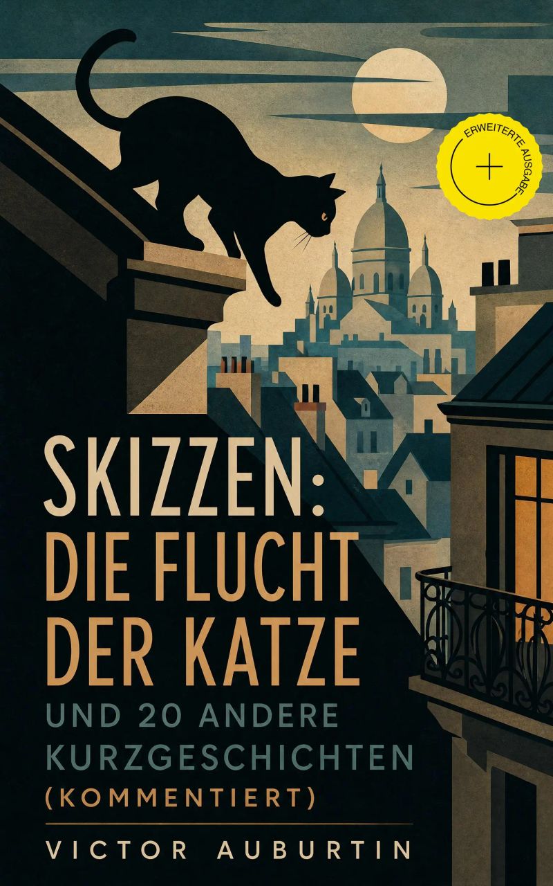 Skizzen: Die Flucht der Katze und 20 andere Kurzgeschichten (Kommentiert)