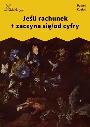 Jeśli rachunek + zaczyna się/od cyfry