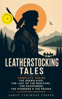 LEATHERSTOCKING TALES – Complete Series: The Deerslayer, The Last of the Mohicans, The Pathfinder, The Pioneers & The Prairie (Illustrated) (Annotated)