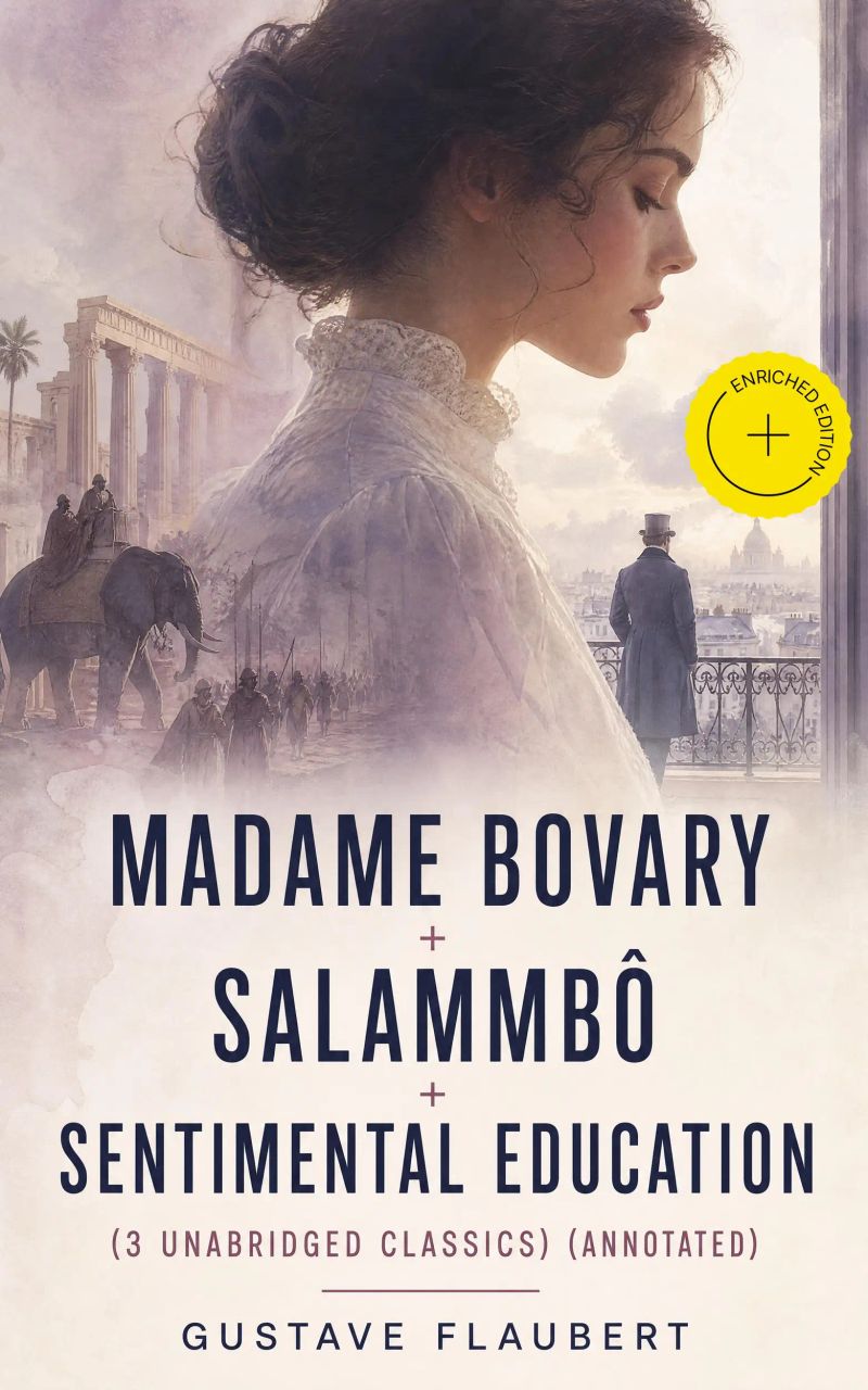 Madame Bovary + Salammbô + Sentimental Education (3 Unabridged Classics) (Annotated)