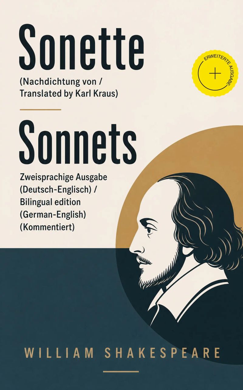 Sonette (Nachdichtung von / Translated by Karl Kraus) / Sonnets - Zweisprachige Ausgabe (Deutsch-Englisch) / Bilingual edition (German-English) (Kommentiert)