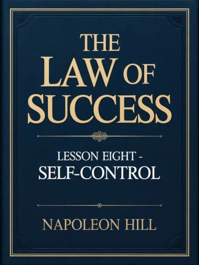 THE LAW OF SUCCESS Lesson Eight SELF-CONTROL