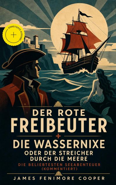 Der rote Freibeuter + Die Wassernixe oder der Streicher durch die Meere: Die beliebtesten Seeabenteuer (Kommentiert)