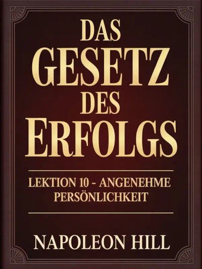 DAS GESETZ DES ERFOLGS Lektion 10 – ANGENEHME PERSÖNLICHKEIT (übersetzt)