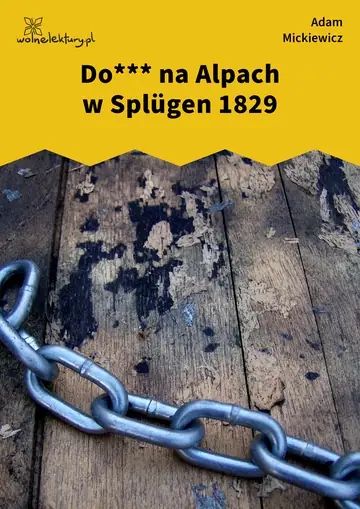 Do*** na Alpach w Splügen 1829