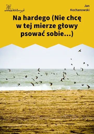 Na hardego (Nie chcę w tej mierze głowy psować sobie...)