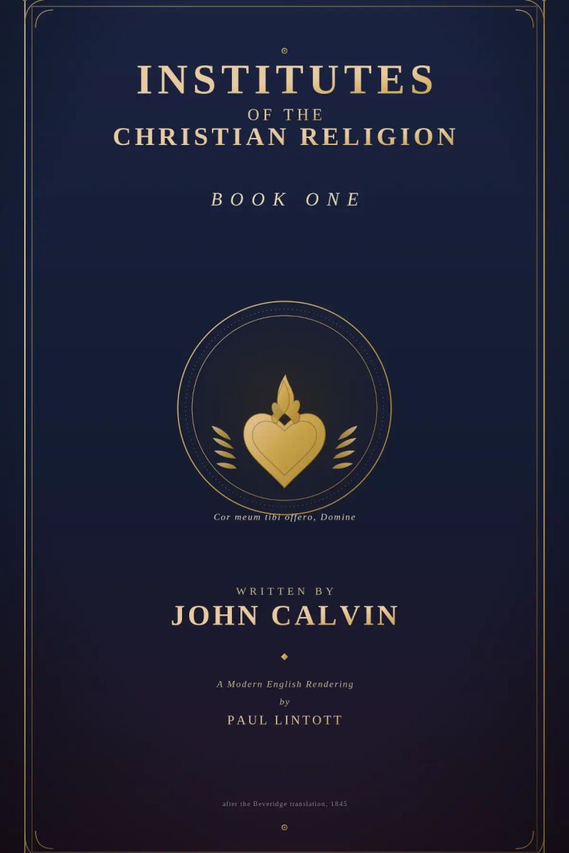 John Calvin's Institutes Book 1