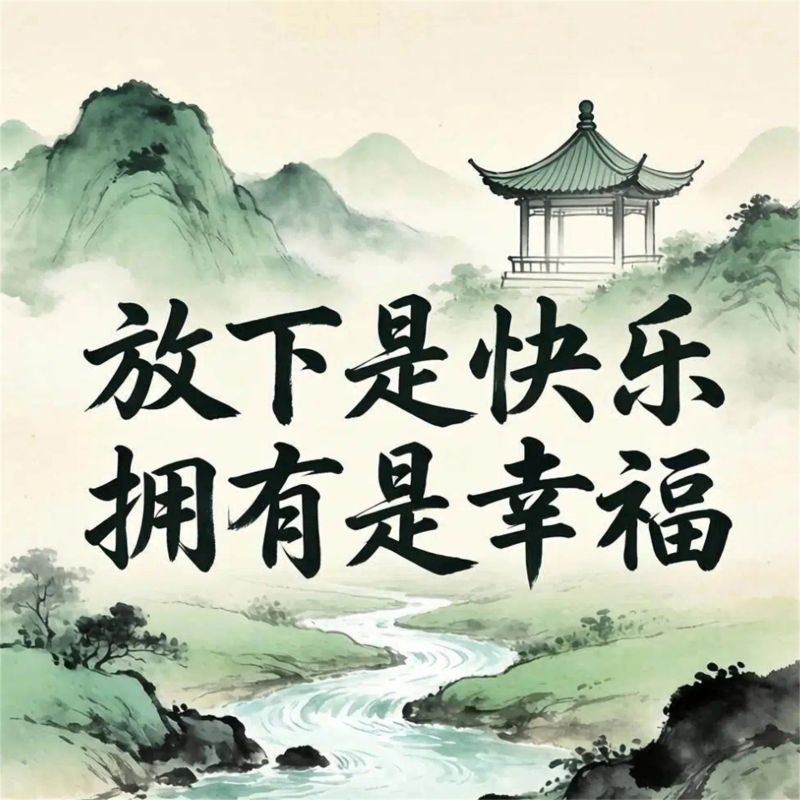 放下是快乐 拥有是幸福