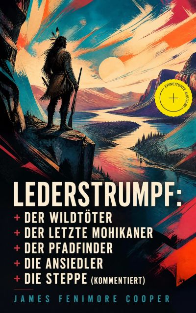 Lederstrumpf: Der Wildtöter + Der letzte Mohikaner + Der Pfadfinder + Die Ansiedler + Die Steppe (Kommentiert)