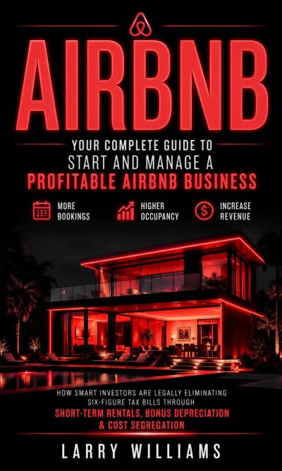 Airbnb: Your Complete Guide to Start and Manage a Profitable Airbnb Business (How Smart Investors Are Legally Eliminating Six-figure Tax Bills Through Short-term Rentals, Bonus Depreciation & Cost Segregation)