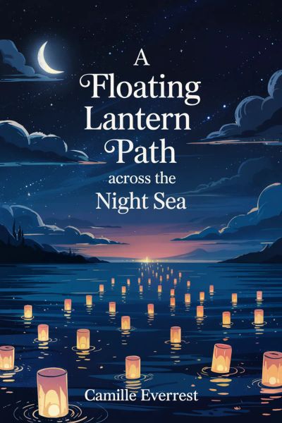 A Floating Lantern Path Across the Night Sea