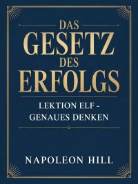 DAS GESETZ DES ERFOLGS Lektion Elf – GENAUES DENKEN (übersetzt)