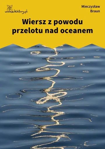 Wiersz z powodu przelotu nad oceanem