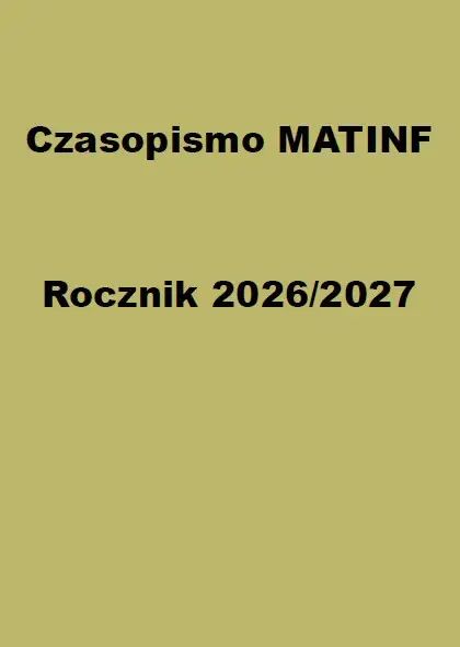 Rocznik Czasopisma MATINF 2026/2027