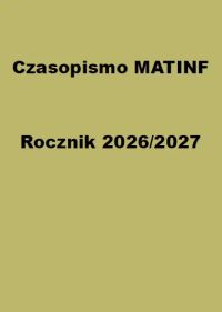 Rocznik Czasopisma MATINF 2026/2027