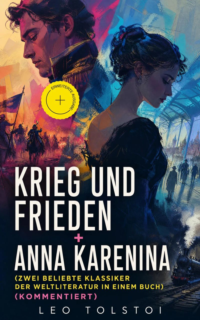 Krieg und Frieden + Anna Karenina (Zwei beliebte Klassiker der Weltliteratur in einem Buch) (Kommentiert)
