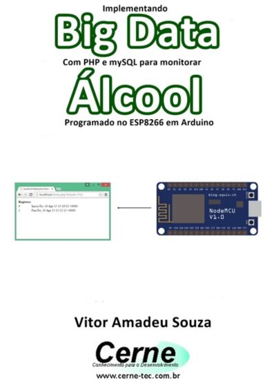 Implementando Big Data Com Php E Mysql Para Monitorar  Álcool Programado No Esp8266 Em Arduino