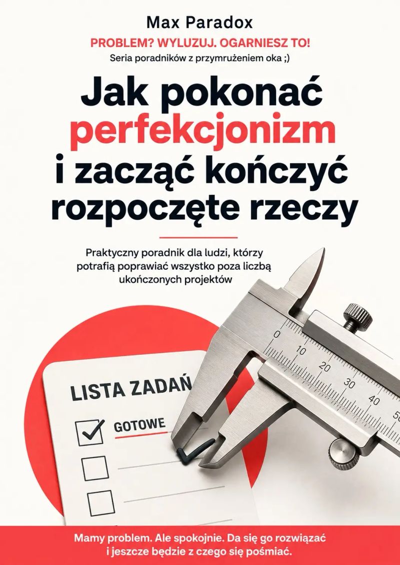 Jak pokonać perfekcjonizm i zacząć kończyć rozpoczęte rzeczy - Praktyczny poradnik dla ludzi, którzy potrafią poprawiać wszystko poza liczbą ukończonych projektów