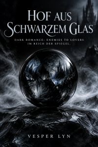 Hof aus schwarzem Glas