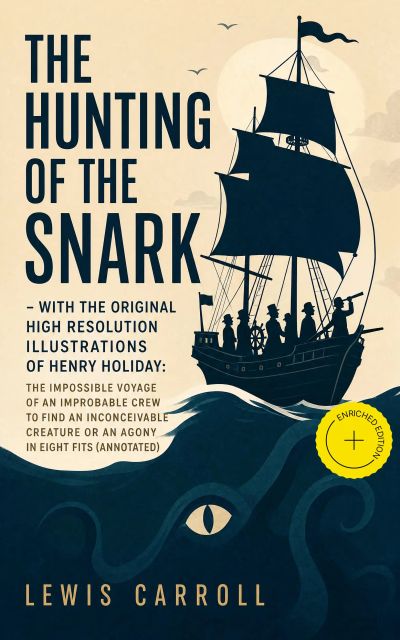 The Hunting of the Snark - With the Original High Resolution Illustrations of Henry Holiday: The Impossible Voyage of an Improbable Crew to Find an Inconceivable Creature or an Agony in Eight Fits (Annotated)