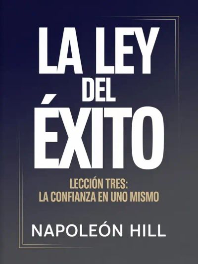 LA LEY DEL ÉXITO Lección tres: LA CONFIANZA EN UNO MISMO (traducido)