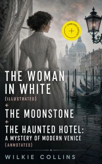 The Woman in White (illustrated) + The Moonstone + The Haunted Hotel: A Mystery of Modern Venice (Annotated)