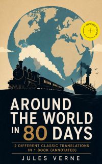 Around the World in 80 Days: 2 Different Classic Translations in 1 Book (Annotated)