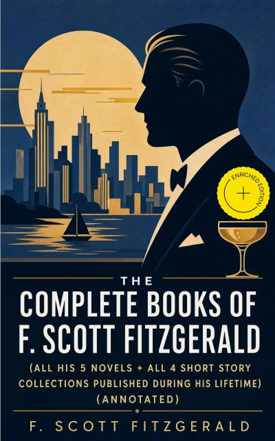 The Complete Books of F. Scott Fitzgerald (all his 5 novels + all 4 short story collections published during his lifetime) (Annotated)