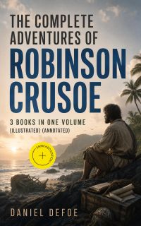 The Complete Adventures of Robinson Crusoe – 3 Books in One Volume (Illustrated) (Annotated)