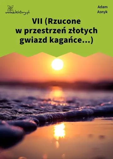 VII (Rzucone w przestrzeń złotych gwiazd kagańce...)