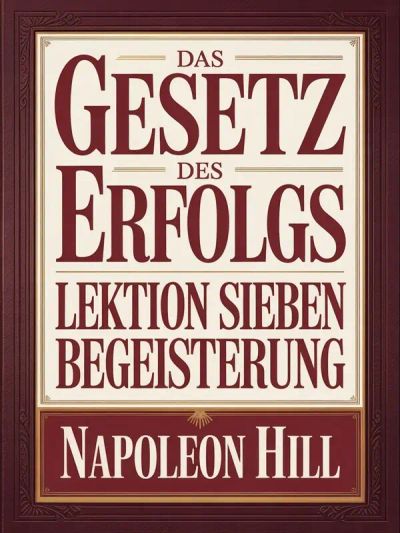DAS GESETZ DES ERFOLGS - Lektion Sieben BEGEISTERUNG (übersetzt)