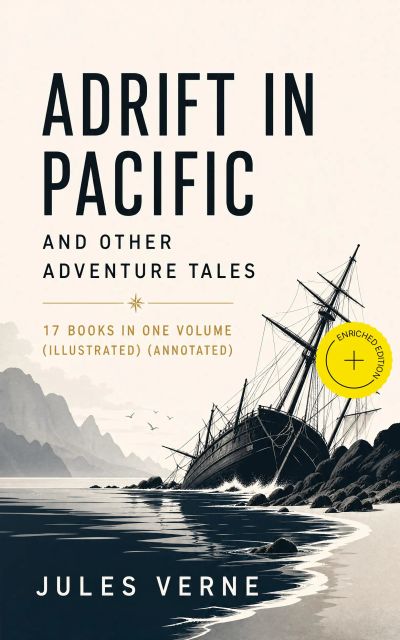 Adrift in Pacific and Other Adventure Tales – 17 Books in One Volume (Illustrated) (Annotated)