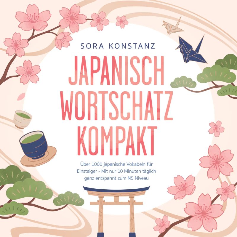 Japanisch Wortschatz kompakt: Über 1000 japanische Vokabeln für Einsteiger - Mit nur 10 Minuten täglich ganz entspannt zum N5 Niveau – inkl. hochfrequenter Vokabeln, Beispielsätzen, Mini-Tests uvm.