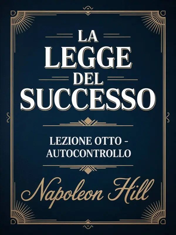 LA LEGGE DEL SUCCESSO Lezione otto - AUTOCONTROLLO (tradotto)