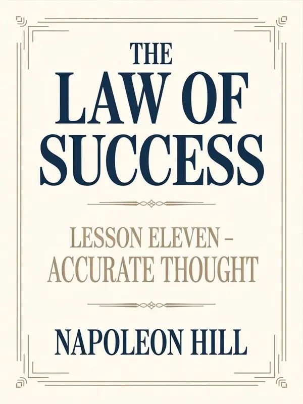 THE LAW OF SUCCESS Lesson Eleven - ACCURATE THOUGHT