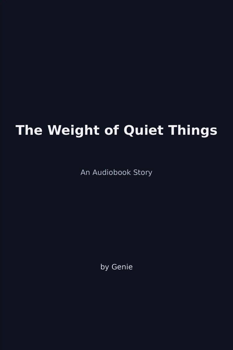 The Weight of Quiet Things