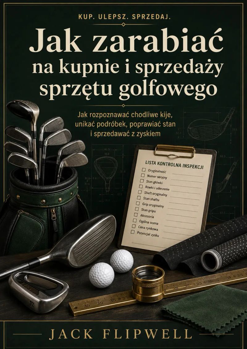 Jak zarabiać na kupnie i sprzedaży sprzętu golfowego - Jak rozpoznawać chodliwe kije, unikać podróbek, poprawiać stan i sprzedawać z zyskiem