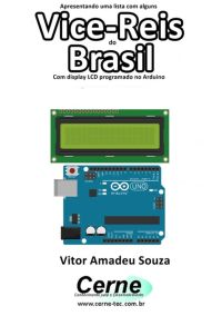 Apresentando Uma Lista Com Alguns  Vice-reis Do Brasil Com Display Lcd Programado No Arduino