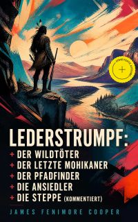 Lederstrumpf: Der Wildtöter + Der letzte Mohikaner + Der Pfadfinder + Die Ansiedler + Die Steppe (Kommentiert)